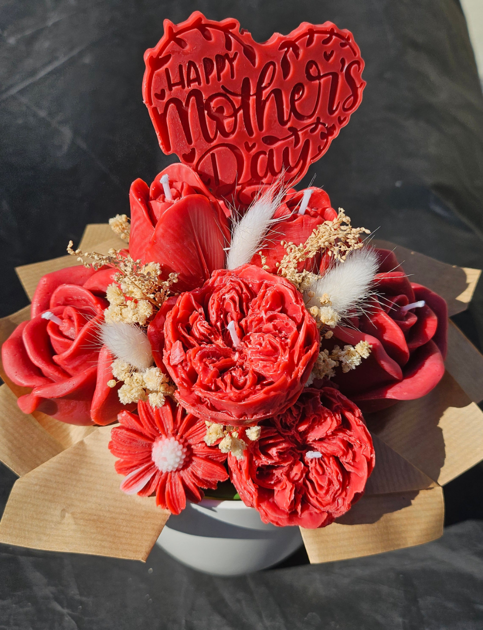 Bouquet de bougies fleurs