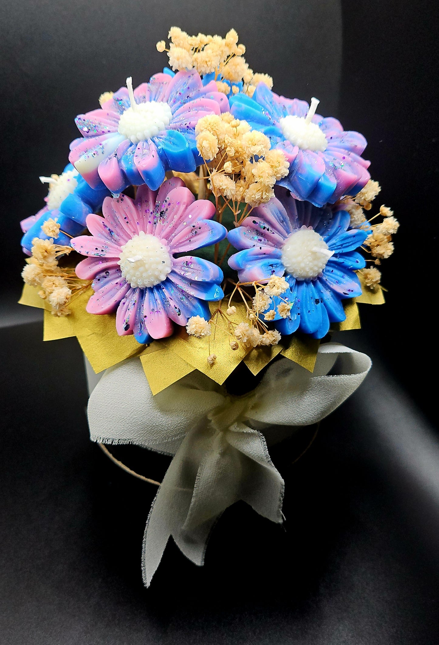 Bouquet de bougies fleurs